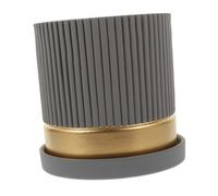 HEMOTON Pianta di Vaso Desktop Pot succulento per Piante da Esterno Bonsai Pot Vaso da Fiori all'aperto vasi da vivaio Vaso per fioriere Vaso di Fiori Indoor vasi Multiuso Cemento Grigio