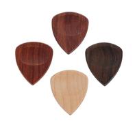 HEMOTON Plettri Per Chitarra Acustica - 4 Pezzi Di Legno Strumenti Per Esercitarsi E Comodi Adatti A Tutte Le Chitarre