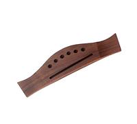 HEMOTON Ponte per Chitarra Corde in Materiale Naturale Sella Passante Forma di Coda di Pesce per Chitarra Acustica Folk Dimensioni di Distanza tra Fessura Sella Kit di Ricambio