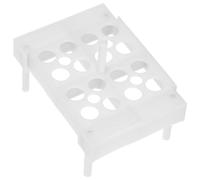 HEMOTON Porta Provette in Plastica Bianco, Supporto Stabile e Affidabile per Tubi da Laboratorio, Organizer Salvaspazio per Essiccazione e Conservazione Provette