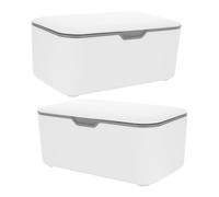 HEMOTON Porta Salviette Riutilizzabile Coperchio per Ragazzo Ragazza, Contenitore per Salviette Umidificate Compatto e Leggero, Dispenser Sigillato Antipolvere per Bagno e Viaggio, Set