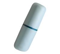 HEMOTON Porta Spazzolino da Viaggio Doppio Strato Tazza Bocca e Dentifricio Contenitore Robusto e Leggero per Campeggio e Viaggi Design Moderno Blu