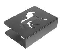 HEMOTON Portatovaglioli a Forma di Verticale in Ferro Nero Organizer Creativo ed Funzionale e Decorativo per Tavoli da Cucina Table