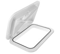 HEMOTON Portello di Ispezione per Barca con Coperchio Bianco 270x375mm in Gomma e ABS Resistente All'invecchiamento per Sostituzione Access Door Esterno