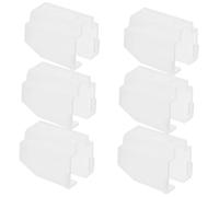 HEMOTON Protezione Per Stilo Giradischi in Plastica Resistente, Copri Puntina Vinile 6 Pezzi Antistatica, Compatibile La Maggior Parte Dei Modelli, Facile Da Installare e Per Uso a Lungo Termine