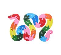 HEMOTON Puzzle in Legno Alfabeto e Animali per Snake Cube Educativo in Legno Montessori per Apprendimento Prescolare Blocchi Resistenti per Sviluppo Sociale e Cognitivo