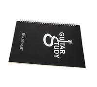 HEMOTON Quaderno di Spartiti Sonori A4 per Chitarristi, Block Notes a Spirale Fogli per Accordatura e Linee Pentagrammate, Quaderno Portatile per Lezioni e Esercizi