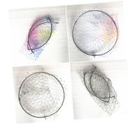HEMOTON Retino da Pesca Pieghevole 40cm 2 Pezzi Anello in Acciaio Inossidabile Rete Portatile ad Alta Capacità per Pesca in Mare e Escursioni