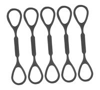 HEMOTON Ricambi Per Fermi Scorrevoli Per Tromba in Silicone Confezione Da 5 Accessori Per Sordina Per Tromba Neri Parti Per Tromba Facili Da Usare