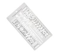 HEMOTON Righello per Notazione Musicale con Multipli Scale Strumento Resistente e Preciso per Compositori e Musicisti Accessorio Versatile per Spartiti e Simboli Musicali