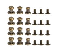 HEMOTON Rivetti in Lega Color Oro 72 Pezzi Accessori Pratici e Decorativi Kit Unghie per Borse e Cinture per Artigianato e Lavori in Pelle per Valigeria e Accessori da Viaggio