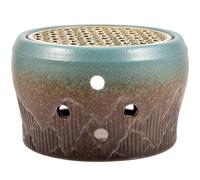 HEMOTON Scalda Teiera Base in Rame in Ceramica Resistente al Calore e Design Semplice Scalda Tè Sicuro ed Elegante per Uso Domestico per Cucina Orientale