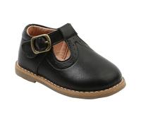 HEMOTON Scarpe Ragazzo Ragazza Invernali in Pelle PU Morbida Scarpine Primi Passi Bambina Stile Inglese Suola Antiscivolo e Fodera Cotone