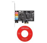 HEMOTON Scheda Audio Pcie Interna Con Bracket Basso Supporto Per Suono Digitale e Compatibile Con Desktop e Sistemi Home Theater