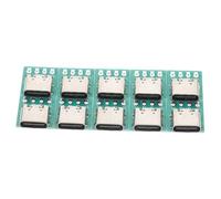 HEMOTON Scheda Convertitore PCB USB C Femmina 10 Pezzi, Adattatore USB-c 3.1 per Trasmissione Dati Rapida e Stabile, Kit Fai da Te Compatibile Dispositivi Elettronici