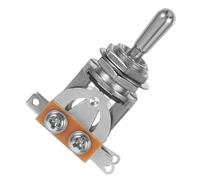 HEMOTON Selettore di Pickup a Levetta Gn118 per Chitarra Elettrica a 3 Vie, Interruttore per Chitarra con Dado Zigrinato e Rondella Piana, Punta Sostituibile per Controllo Tono di Ripresa