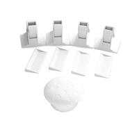 HEMOTON Serrature Di Sicurezza Per Cassetti Per Bambini Serratura Per Porte Per Bambini Serrature Multifunzionali A Prova Di Bambino Materiale Abs Retro Adesivo Proteggi I Tuoi Armadietti