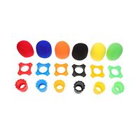 HEMOTON Set 18pz Accessori Microfono Coperture Spugna Antivento, Anelli Rotanti in Silicone per Protezione Microfono, Manicotti Inferiori Resistenti per Uso Professionale e Live
