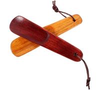 HEMOTON Set 32 Pezzi Mini Calzascarpe in Legno Manico Corto Sollevascarpe Portatile per Anziani e Donne Incinte Accessorio Compatto per Uso Domestico e Viaggi Foro per Appendere