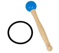 HEMOTON Set Completo Di Accessori Per Campane Tibetane: Manico in Legno Mazzuolo in Gomma Per Suonare Campane Tibetane Di Cristallo