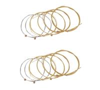 HEMOTON Set Da 12 Pezzi Di Corde Per Chitarra in Acciaio Di Assortito Robuste E Ad Alte Prestazioni Per Chitarra Acustica