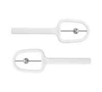 HEMOTON Set da 2 Strumenti per Esercizi sulla Punta della Lingua a Forma di U, Allenatore Muscolare Orale Bianco per Logopedia, Kit di Stimolazione Sensoriale Orale Portatile e Adulti