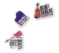 HEMOTON Set da 3 Fermagli per Libri Musicali in Plastica Trasparente Porta-pagina Antiscivolo per Spartiti di Pianoforte, Chitarra e Violino Accessori Leggeri e Portatili per