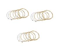 HEMOTON Set Di 18 Corde Per Chitarra Acustica Con Anima in Acciaio Nichelato Da 0 3 Mm A 1 35 Mm Per Folk E Jazz