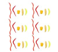 HEMOTON Set di Esche Morbide per Pesca Vermi Artificiali in Silicone, 160 Pezzi, Assortimento Versatile per Acqua Ferma e Salata, Esche Realistiche per Spigole, Trote e Carpe Contenitore