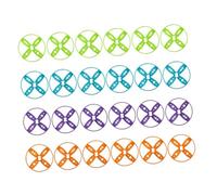 HEMOTON Set di Ricariche 40 Dischi Volanti Compatibili per Giocattoli da Esterno Bambini, Dischi Colorati Resistenti per Giochi in Spiaggia, Parco e Giardino