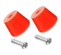 HEMOTON Set Freno per Pattini Roller Rosso in Pu Ampia Superficie Frenante e Resistente, Accessorio per Pattini da Esterno a 4 Ruote