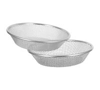 HEMOTON Setaccio da Giardino in Acciaio Zincato 12" Maglie 3 Mm e 6 Mm Setaccio per Terreno Compost e Rinvaso e Bonsai Set di 2 Pezzi