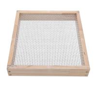 HEMOTON Setaccio da Giardino in Legno con Rete in Metallo 5mmx5mm, Setaccio per Terreno e Sabbia, Strumento da Giardinaggio per Compost e Rinvaso, Resistente alle Intemperie, Leggero