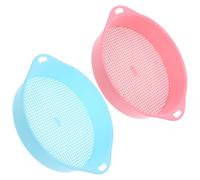 HEMOTON Setaccio Manuale per Terreno in Pp Foro da 3mm , Leggero e Resistente 2 Pezzi per Rimuovere Pietre dal Suolo , per Sabbia da Gioco e Uso in Giardino