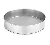 Hemoton - Setaccio per Farina, in Acciaio Inox, 25 cm, Acciaio Inossidabile, Argento, 30 × 30 cm