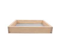 HEMOTON Setaccio per Terreno in Legno 32x29 Cm con Maglia 3mmx3mm, Setaccio da Giardinaggio per Compost, Sabbia e Rocce, Attrezzo Manuale per Giardino e Cura del Prato