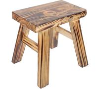 HEMOTON Sgabello Basso in Legno Massello per Casa, Camera da Letto | Leggero e Portatile, Bordi Lisci, Facile da Pulire, per Genitori e Stanza Contemporanea