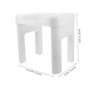 HEMOTON Sgabello Toilette Rialzo Wc Ergonomico per Anziani e Donne in Gravidanza Sedia Multifunzionale da Bagno per Posizione Naturale e Confortevole Trasformabile in Wc Sedere o