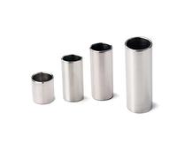 HEMOTON Slide per Chitarra Elettrica e Acustica Bordi Levigati in Acciaio Inossidabile Argento e Intonazione Eccellente, Modello R35 Taglia Grande da 51Mm