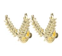 HEMOTON Spilla Da Camicia e Spilla Da Colletto Da Uomo in Lega Di Zinco, Design Spiga Di Grano, Set 2 Pezzi Per Giacca, Abito e Camicia, Accessorio Versatile Per Lavoro e Occasioni Formali