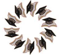HEMOTON Spille per Laurea 2026 in Lega di Zinco Smaltate, Set da 10 Distintivi a Forma di Berretto da Scapolo Libro, Spilla Decorativa Commemorativa per Feste e Cerimonie di
