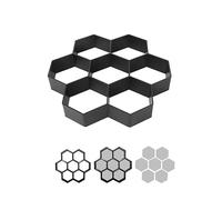 Hemoton Stampo esagonale per mattoni in calcestruzzo per creatore di percorsi di calcestruzzo Stampo per pavimentazione in pietra per giardino Patio Yard