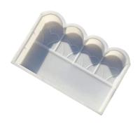 HEMOTON Stampo per mattoni da giardino, fence brick mold, plastico bianco riutilizzabile, per colata di gesso nei parchi e per recinzioni del prato