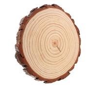 HEMOTON Stepping Stones Outdoor in Legno Naturale Lastre Rotonde per Percorso Giardino e Prato Resistenti alle Intemperie Antiscivolo per Vialetti Esterni Blocchi Decorativi per