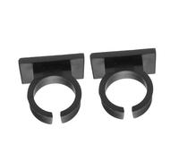 HEMOTON Supporti per Microfono Quadrati in Plastica con Adesivo, Clip Porta Microfono Leggere e Portatili, Set da 2 Pezzi per Uso Scolastico, Ufficio e Teatro