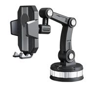 HEMOTON Supporto per Cellulare Auto Grande Ventosa Resistente al Calore in Abs e Metallo per Uso in Auto e Navigazione Colore Nero Estivo