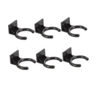 HEMOTON Supporto per Microfono da Parete in Plastico Nero Design a Fessura, Diametro Interno 33mm, per Family Ktv e Sale Riunioni, Gancio Fermo per Microfono