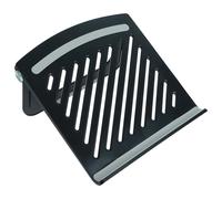 HEMOTON Supporto per Notebook Pieghevole Regolabile a Angoli, Nero | Piattaforma in ABS e Silicone, Uso Domestico o Biblioteca, Stabile per Laptop e Proiettore