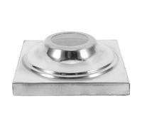 HEMOTON Supporto Per Sfera Terrestre in Acciaio Inossidabile Con Base Quadrata Cappuccio Per Recinzione e Puntale Per Asta Portabandiera Per Esposizioni Interne Ed Esterne