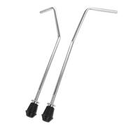 HEMOTON Supporto per Tamburo Set di Batteria Accessorio per Percussioni Regolabile in Metallo 2 Pezzi Argento Compatibile Vari Marchi